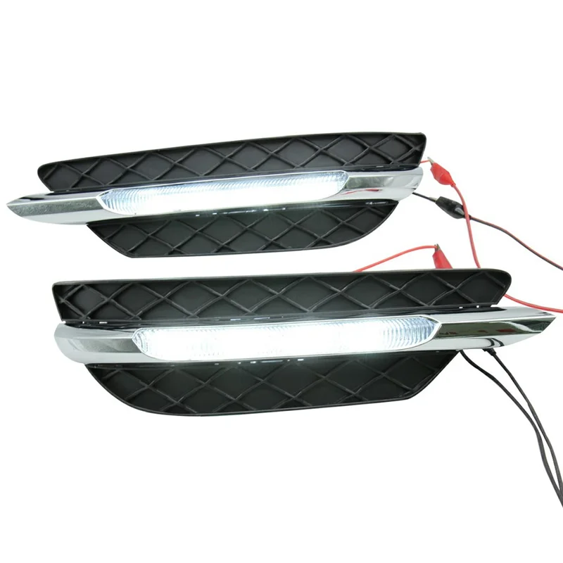 WINAUTO 1 Pair LED Daytime Running Lights for C-Class W204 2011-2012