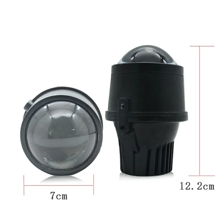 WINAUTO 1 Pair 2.5-inch Car LED Fog Light High Low Beam Lamp for Snowy Rainy Day