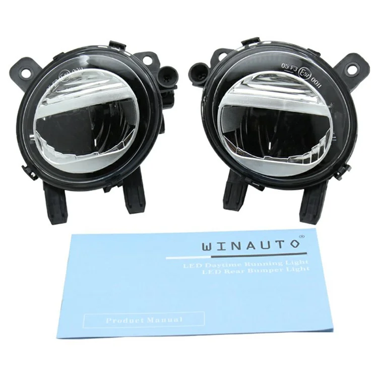 WINAUTO 2Pcs For 1 Series-4 Series 2011-2021 Plastic+Aluminum Alloy Car LED Fog Light