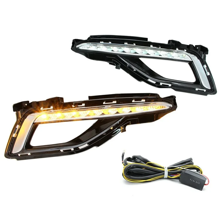 WINAUTO 1 Paar für Hyundai Sonata 2014-2015 Auto LED Tagfahrlicht wasserdichte Lampe