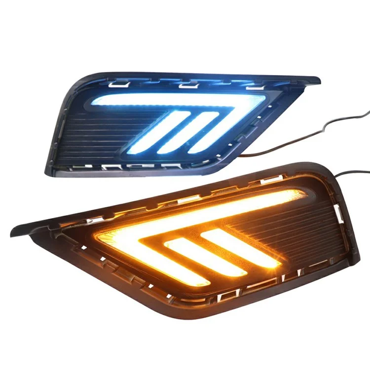 WINAUTO 1 Paar für Tharu 2019 Auto LED Tagfahrlichter mit 3 Beleuchtungsfarben