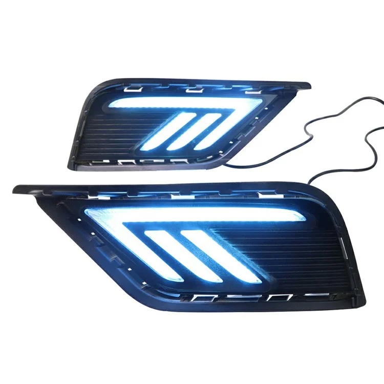 WINAUTO 1 Paar für Tharu 2019 Auto LED Tagfahrlichter mit 3 Beleuchtungsfarben