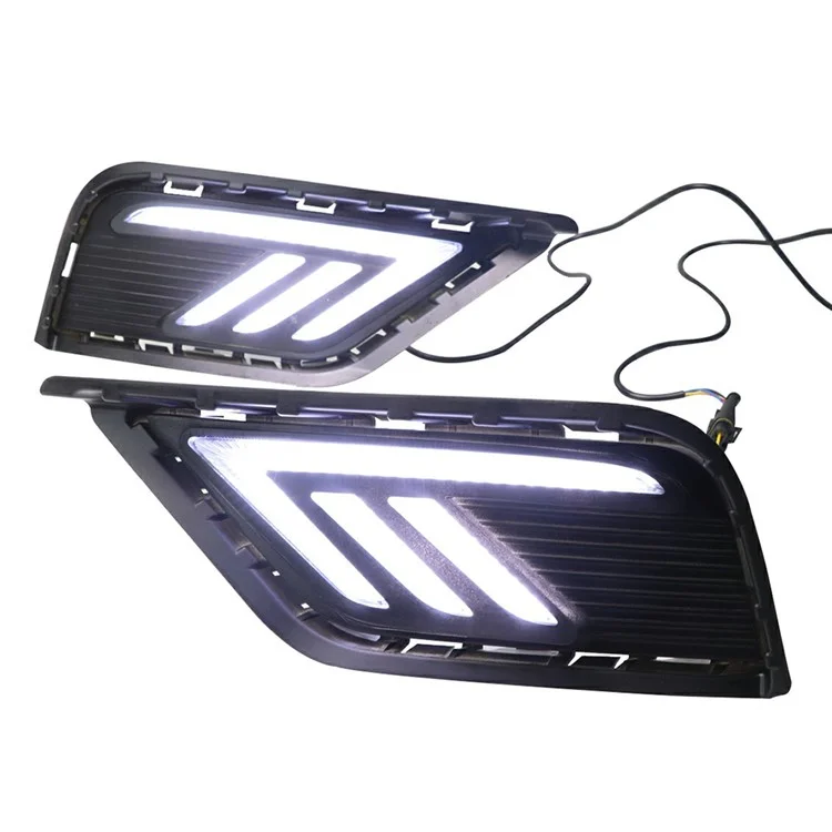 WINAUTO 1 Paar für Tharu 2019 Auto LED Tagfahrlichter mit 3 Beleuchtungsfarben