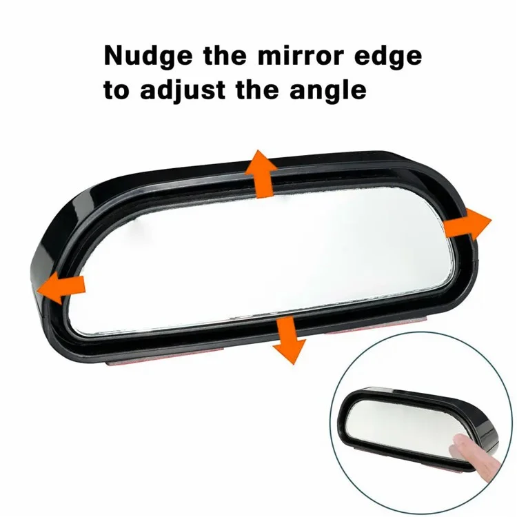 1 Pièce Miroir Auxiliaire Angle Réglable Incurvé pour Angle Mort de Voiture
