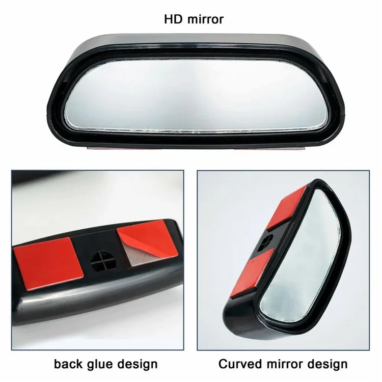 1 Pièce Miroir Auxiliaire Angle Réglable Incurvé pour Angle Mort de Voiture