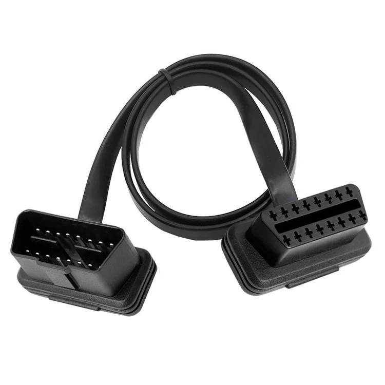 JUNSUNMAY 30cm OBD II 16 Pin Male to Female for Car GPS Diagnostic Extender Cord Connector ELM327 Cable