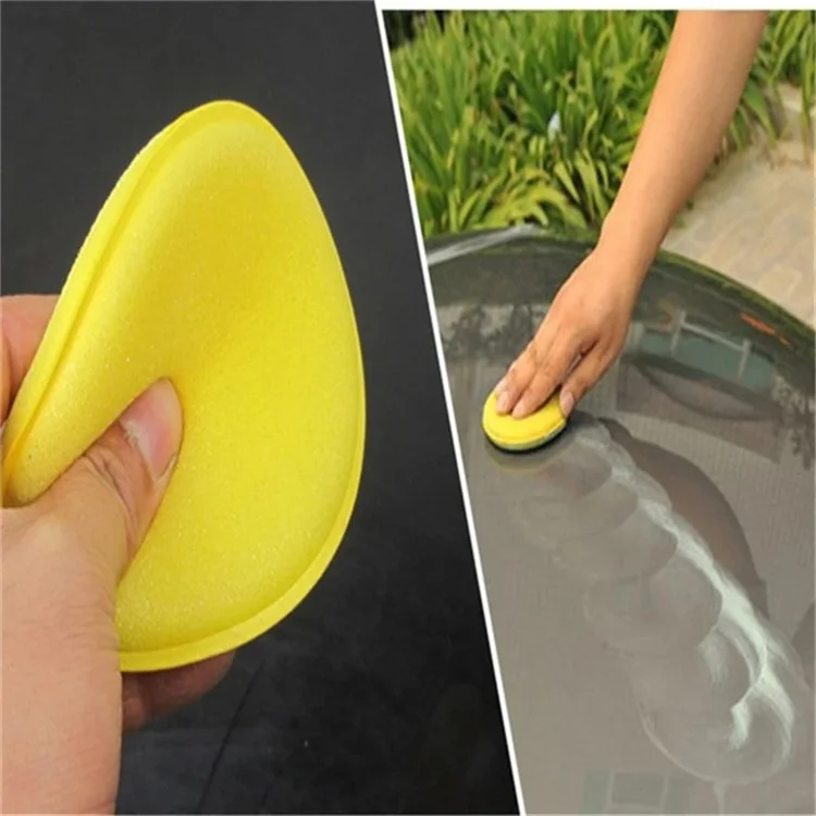 5067 12PCS Round Shape Car Cleaning Wash Sponge PU Foam Washing Pad Scratch-Free Cleaner