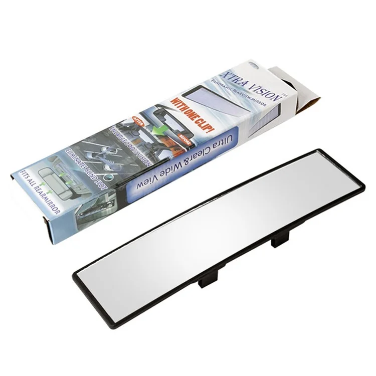 BY-1344 ABS+Vidrio Espejo Retrovisor Curvo Antideslumbrante para Coche Ángulo Amplio Espejo Auxiliar de Marcha Atrás