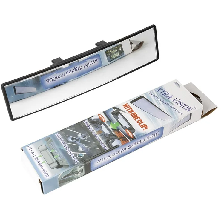 BY-1344 ABS+Vidrio Espejo Retrovisor Curvo Antideslumbrante para Coche Ángulo Amplio Espejo Auxiliar de Marcha Atrás