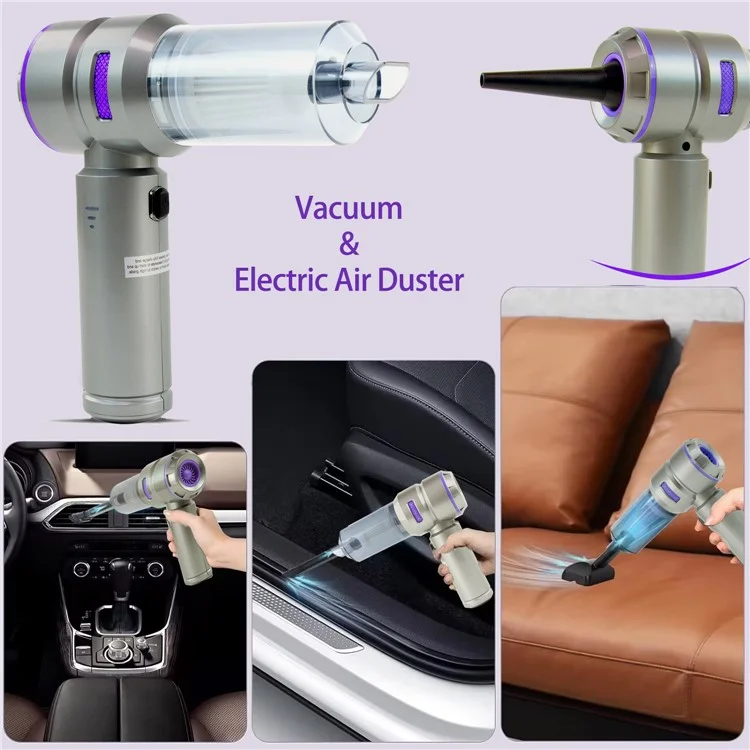 ST-6659 Motor Sin Escobillas Vacuación Recargable de Automóviles Multifunción Herramienta de Limpieza Para el Hogar - Púrpura