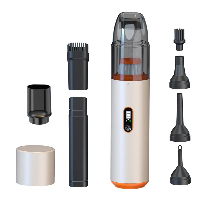 V22S Car Home Vacuum Cleaner Wireless Wet / Dry Powerful Suction Portable Handheld Cleaning Tool - Beige