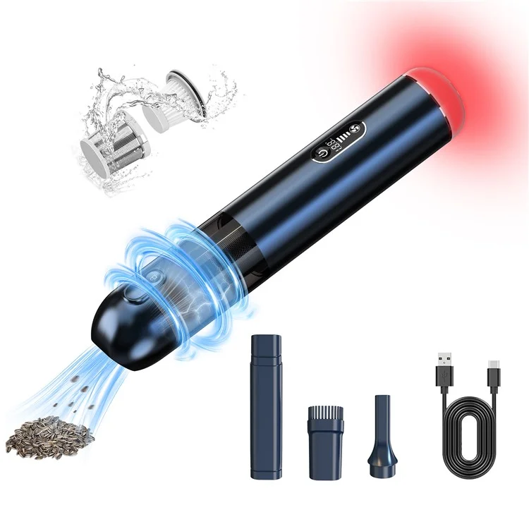 Aspiradora inalámbrica de mano V11S+ con 18KPa de alta potencia y luz LED para coche