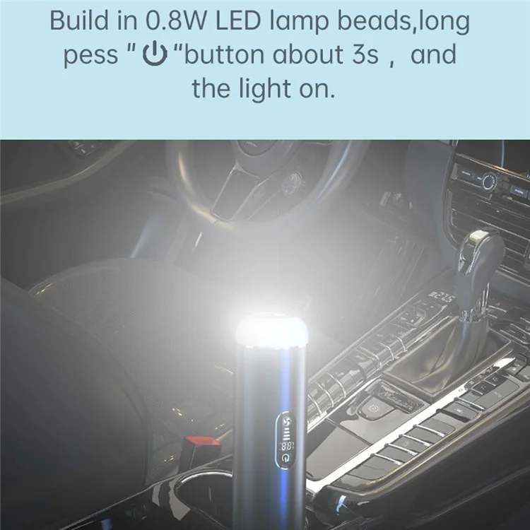 Aspiradora inalámbrica de mano V11S+ con 18KPa de alta potencia y luz LED para coche