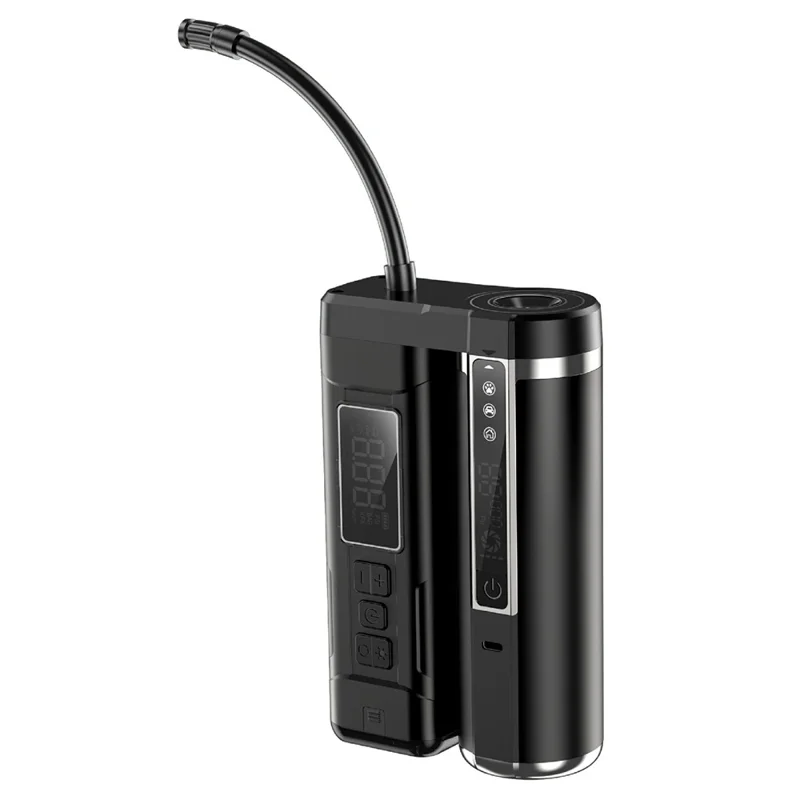 D28 Multifunctional 3 in 1 Car Vacuum Cleaner Inflator Camping Light Brushless Motor Digital Display High Suction Power