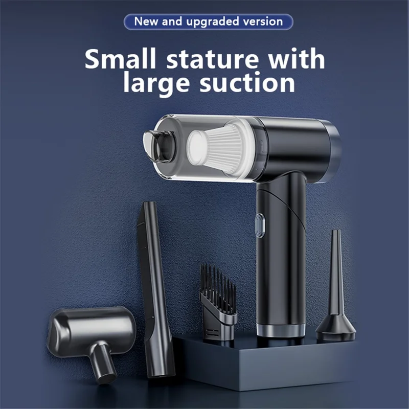 Q108 Folding Handheld Car Vacuum Cleaner High-Power Wireless Vacuum Cleaner for Home - White