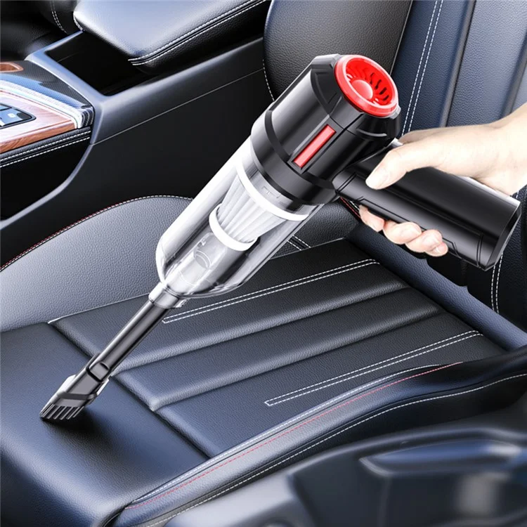 SUITU ST-6629 Cordless Handheld Vacuum Car Vacuum Cleaner Mini Rechargeable Dustbuster with Base - Black