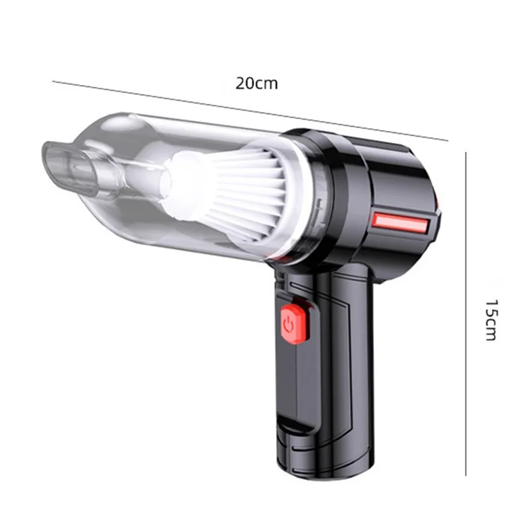 SUITU ST-6629 Cordless Handheld Vacuum Car Vacuum Cleaner Mini Rechargeable Dustbuster with Base - Black
