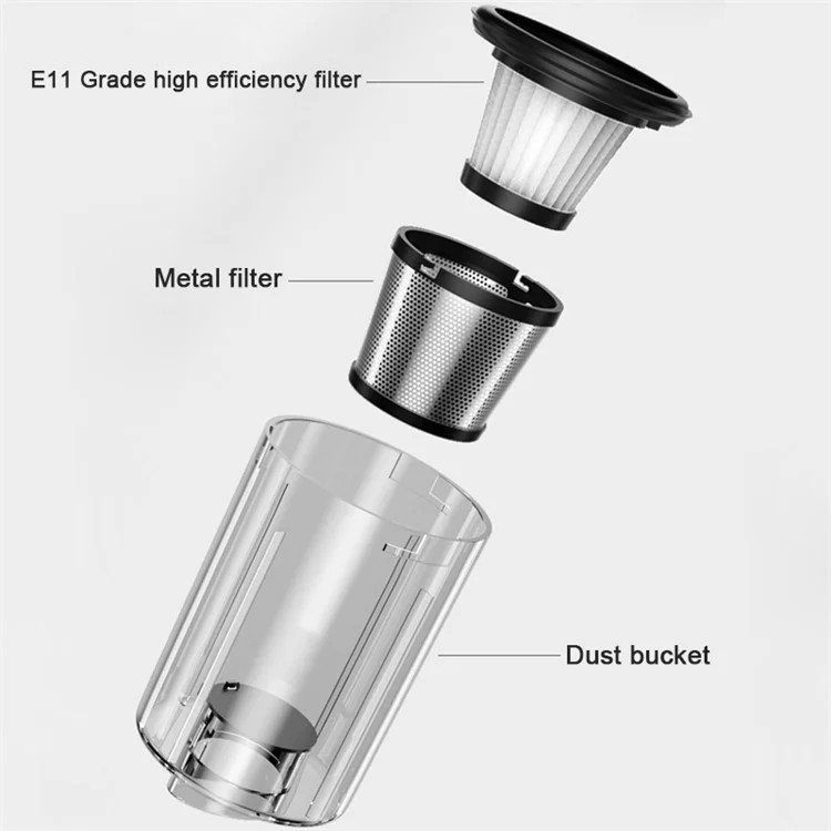 SUITU ST-116 Escova Sem Escova Motor Aspirador de Pó Portátil Aspirador de Pó Sem Fio para Casa, Piso Duro, Tapete, Pelos de Animais de Estimação