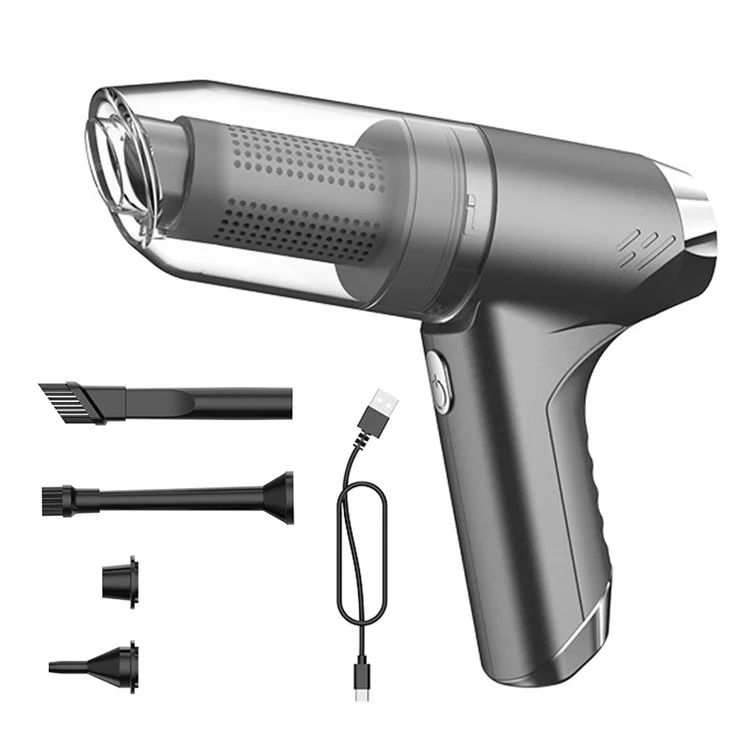 Aspirateur sans fil à moteur sans balai SUITU ST-6617Pro pour le nettoyage de la voiture et de la maison - Gris