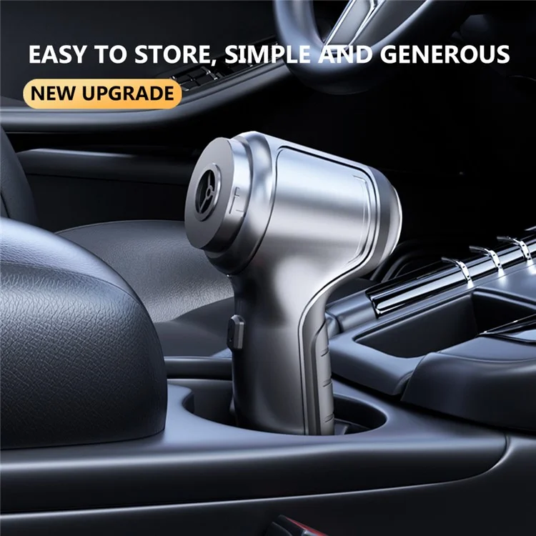 SUITU ST-6645Pro Brushless ABS Car Handheld Vacuum Cleaner Wireless Rechargeable Cleaning Tool - Silver-Grey