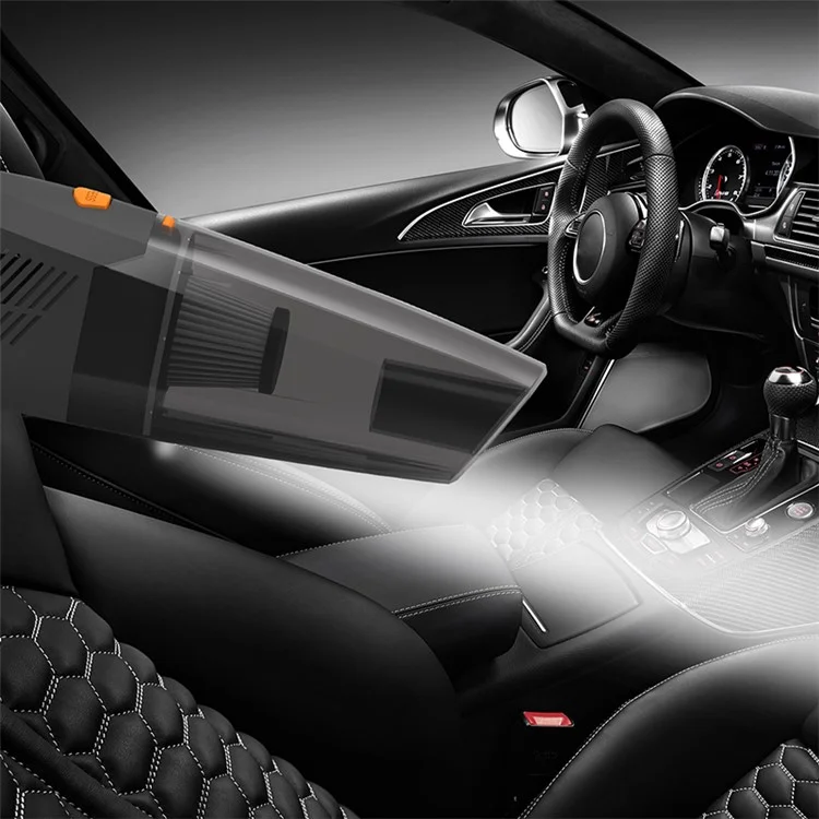 CARSUN C1398 Aspiradora de Coche Recargable Inalámbrica Potente 6000Pa Aspiradora Portátil con Luz LED