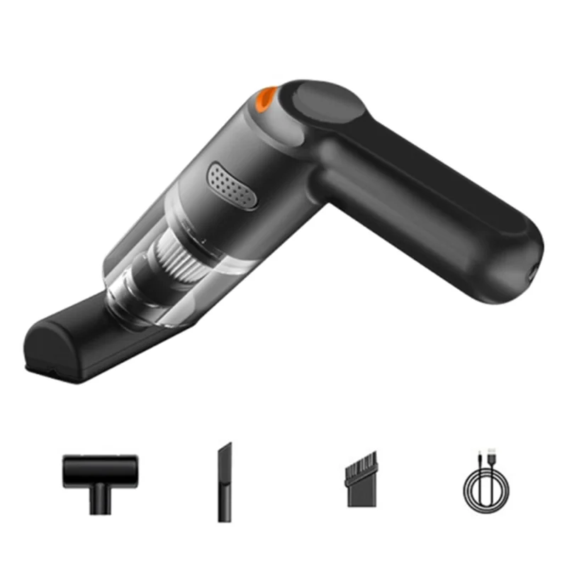 KBN-010 10000Pa Powerful Car Cordless Vacuum Cleaner Handheld Cleaning Tool - Black