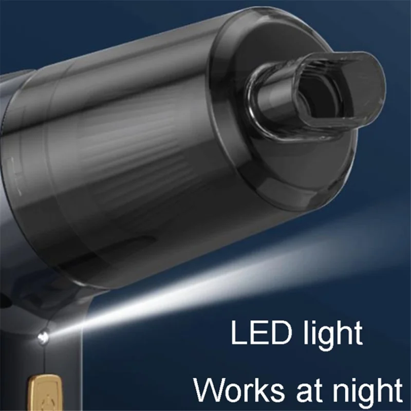 3101-A Handheld Bürstenmotor-Autostaubsauger 4000mAh Akku-Betriebener Mini-Kabellos-Staubsauger - Schwarz