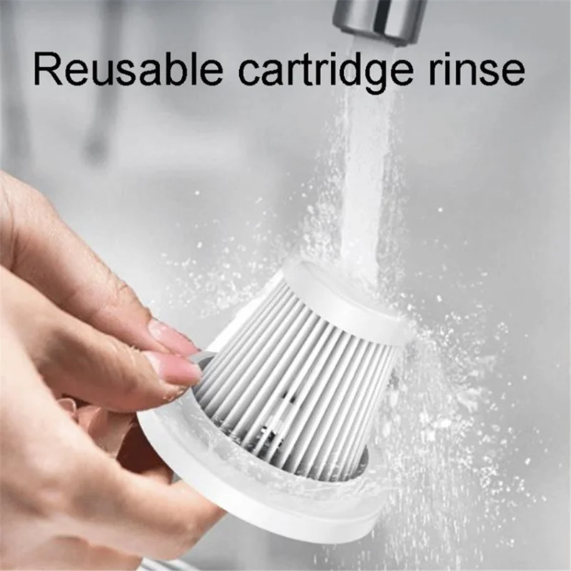 3101-A Handheld Brush Motor Car Vacuum Cleaner 4000mAh Battery-Operate Mini Wireless Vacuum Cleaner - White
