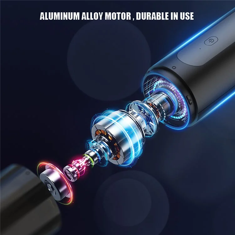 Bulk Purchasing V02 Portable 2 Gears Wireless Handheld Vacuum Cleaner for Home and Car - Black