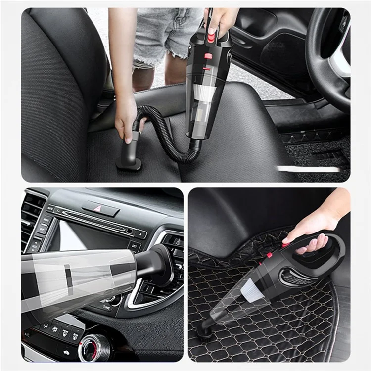 SUITU ZY-2021 Aspirapolvere per auto Mini Aspirapolvere senza fili Domestico Manuale 4000Pa Strumento di pulizia 
