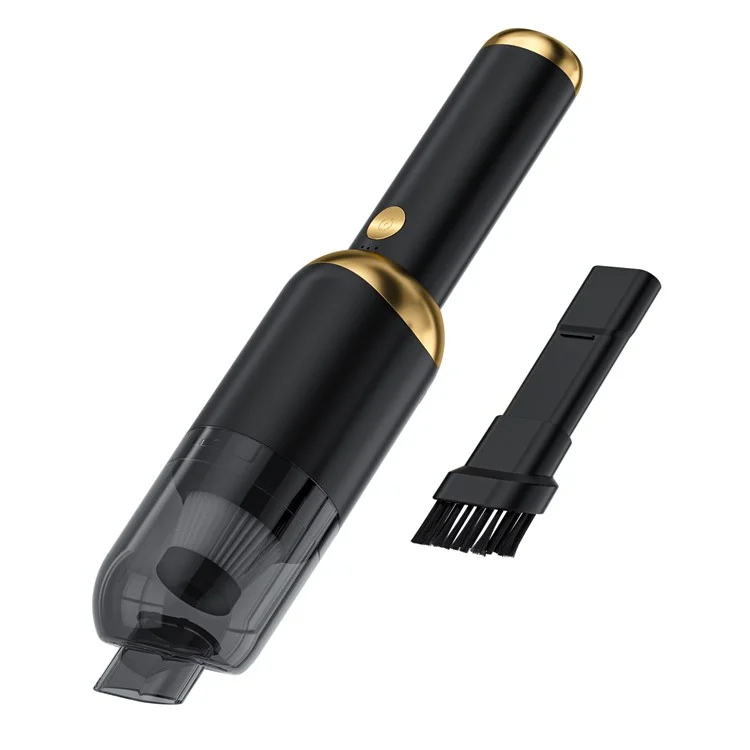 P9 13000Pa Mini Vacuum Cleaner with Flashlight and Detachable Handle for Home / Car - Black