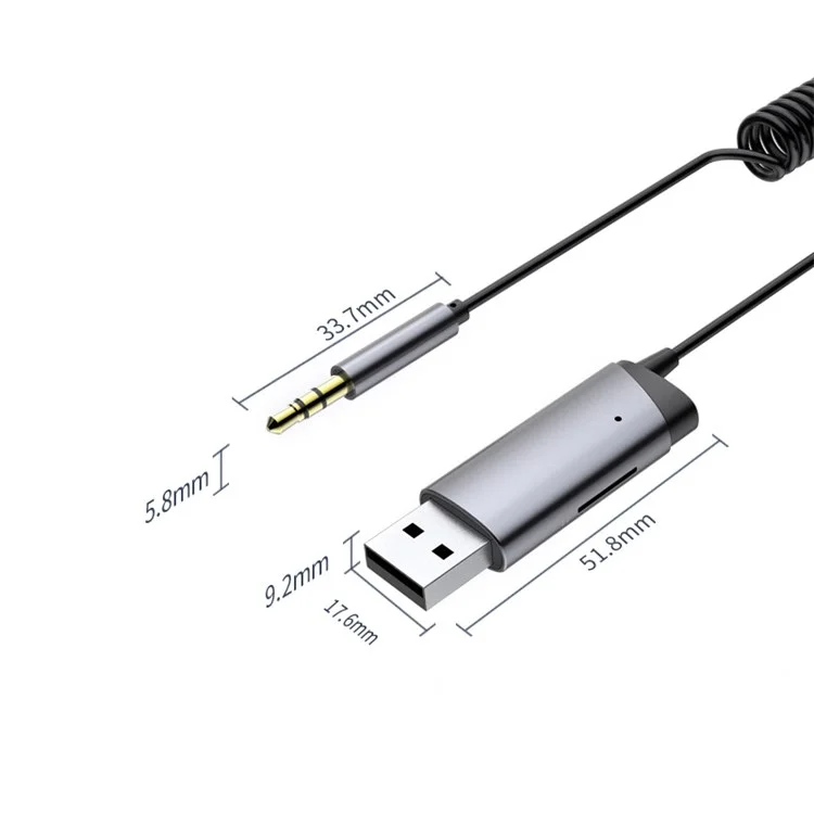 LOHEE S-28 Bluetooth 5.0 Receptor AUX Adaptador Conector Bluetooth Carro HD Chamada Bluetooth