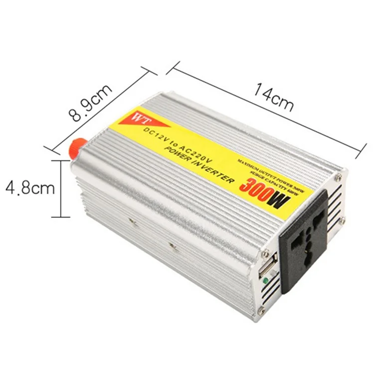 303 Inversor de Energia de 300w DC 12V Para AC 220V 110V Converter de Carro Com Isqueiro do Adaptador USB