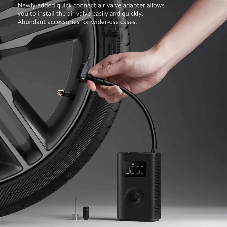 XIAOMI MIJIA MJCQB06QW Compresor de Aire Portátil para Coche Eléctrico 2 Mini Bomba de Aire 150PSI Inflador con Luz LED