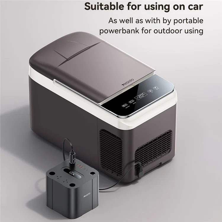YESIDO VC09 28L Car Refrigerator LCD Display Portable Freezer Touch Control Cooler