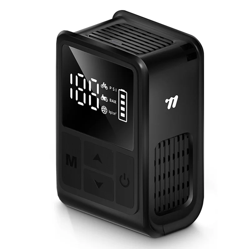 WEST BIKING YP0711196 High Pressure Electric Bike Pump Digital Display Portable Air Compressor for Bicycle Motorcycle Car - Black