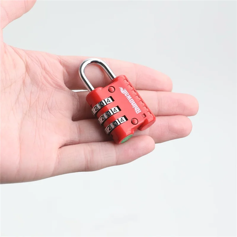 RHINOWALK XM10202 3-digit Combination Lock for Motorcycle Bag Zinc Alloy Anti-Theft Luggage Lock