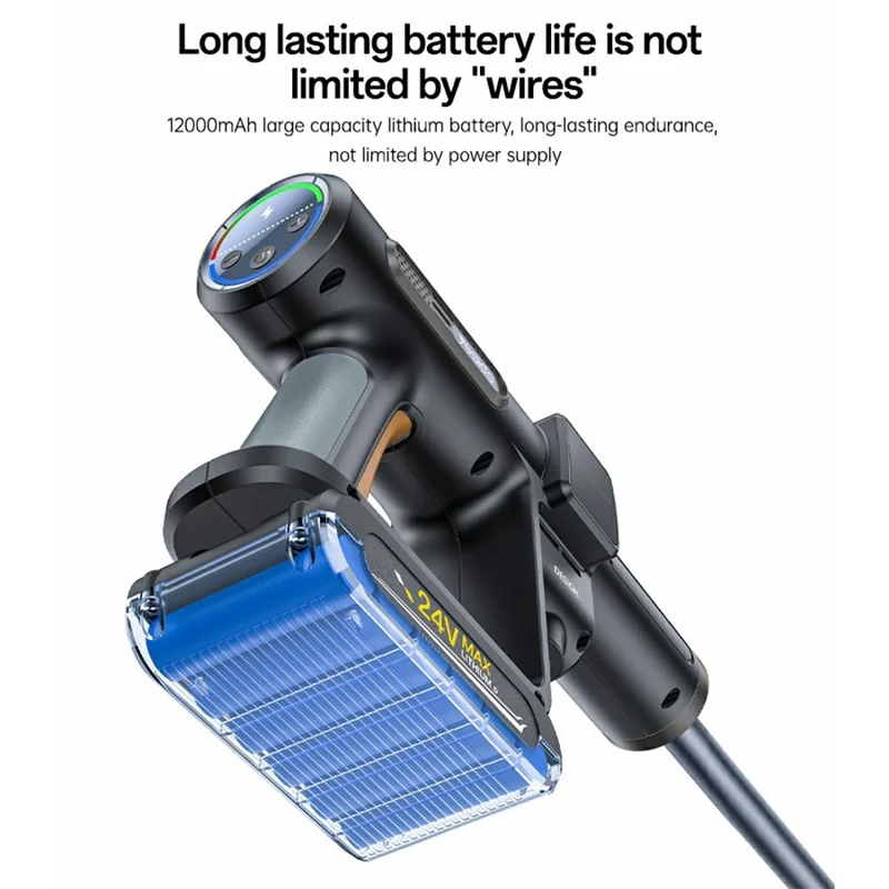 YESIDO VC18 High Pressure Washer Gun 2 Gears Adjustable Cordless Car Cleaner with LED Display - UK Plug