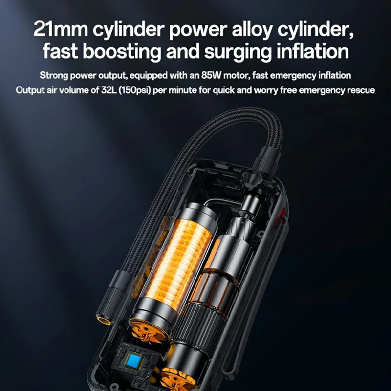 YESIDO VC17 Multi-function Wireless Tire Inflator for Car / Bicycle / Basketball Portable Air Compressor with LED Display