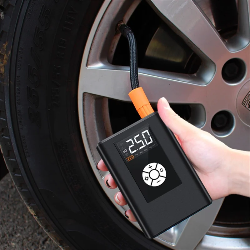 JM-8804 2,5-calowy ekran CNC, wysokociśnieniowa, wysokomocowa pompka samochodowa z lampką LED (wersja bezprzewodowa)