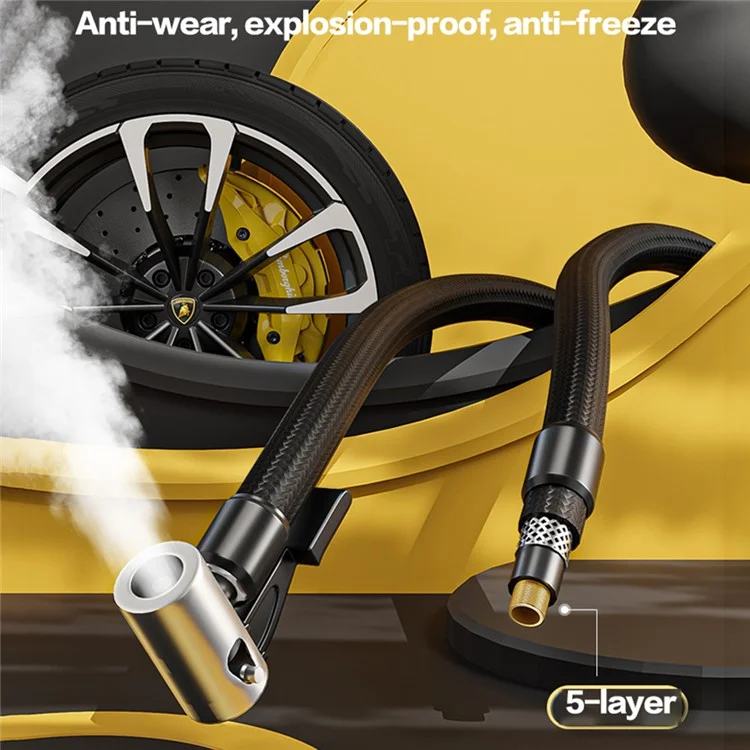 SUITU ST-9617 Bomba de Ar Sem Fio para Carro Compressor de Ar Portátil com Visor LCD Inflador de Pneus para Motocicleta Bicicleta