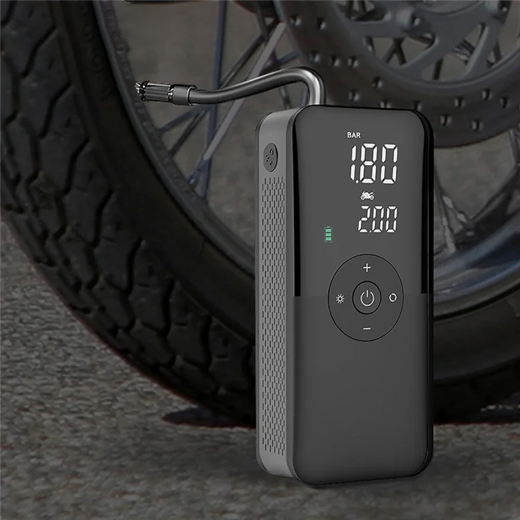 CARSUN C3106 Mini Portable Motorbike Air Pump Digital Display Car Inflatable Pump Support Power Bank Function