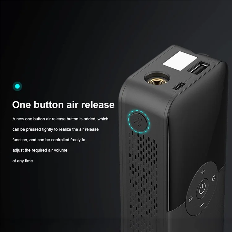 CARSUN C3106 Mini Portable Motorbike Air Pump Digital Display Car Inflatable Pump Support Power Bank Function