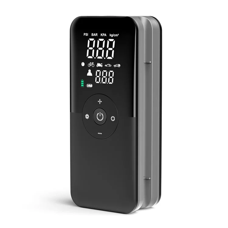 CARSUN C3106 Mini Portable Motorbike Air Pump Digital Display Car Inflatable Pump Support Power Bank Function