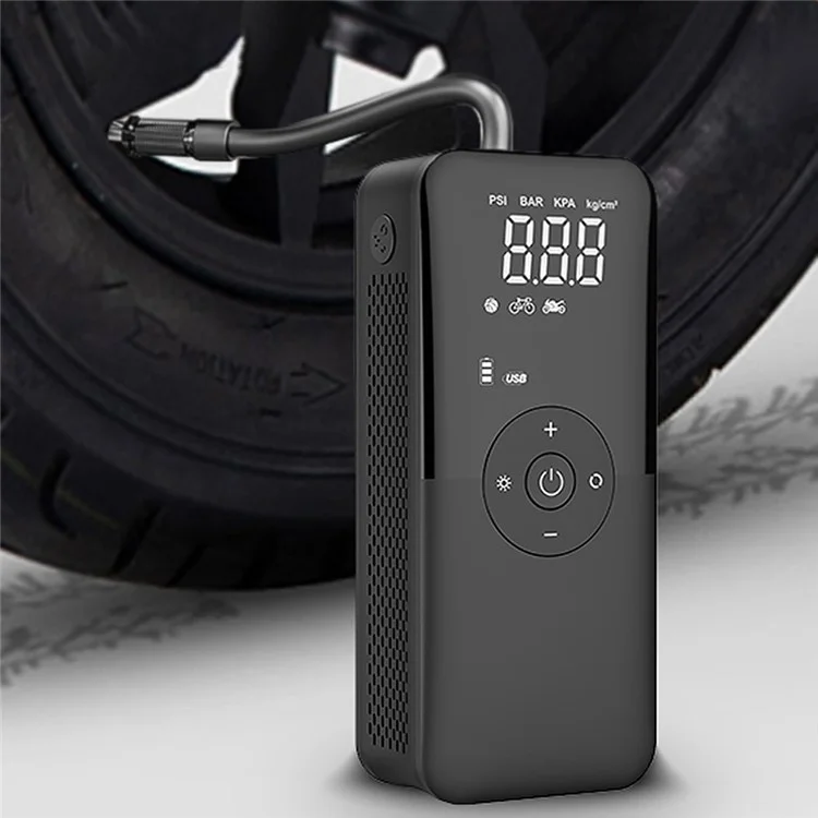 CARSUN C3106 Mini Portable Motorbike Air Pump Digital Display Car Inflatable Pump Support Power Bank Function