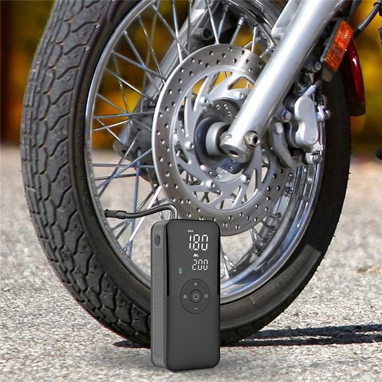 CARSUN C3106 Mini Portable Motorbike Air Pump Digital Display Car Inflatable Pump Support Power Bank Function