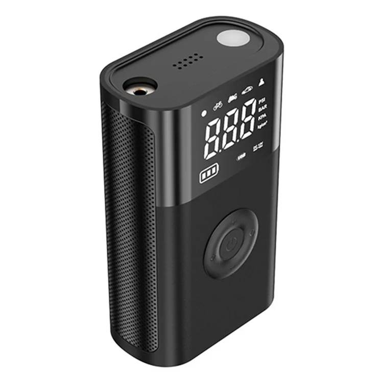 CARSUN T2191-2 Tragbare kabellose digitale Reifenaufpumpe mit Powerbank-Funktion für Autos