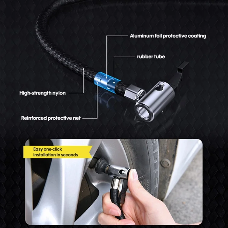 CARSUN c1809 Digital Tire Inflator DC 12V Car Air Compressor Pump with LED Light for Auto Car Motorcycles Bicycles