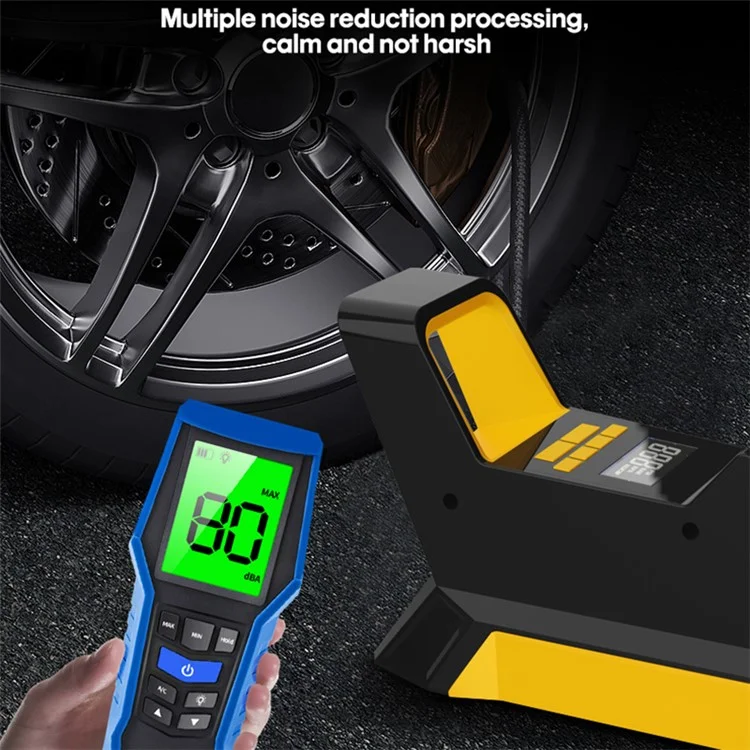 CARSUN c1809 Digital Tire Inflator DC 12V Car Air Compressor Pump with LED Light for Auto Car Motorcycles Bicycles
