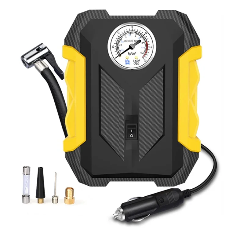CARSUN c1399 Tire Inflator Portable Car Air Compressor 150PSI Tire Pump with Pressure Gauge and LED Light